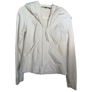 White Zip-Up Hoodie - prairie underground